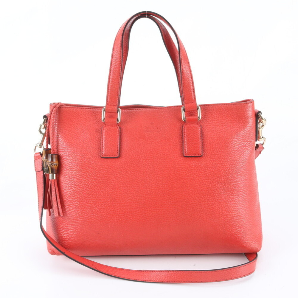 Gucci Bamboo Tassel 365346 Leather 2-Way Shoulder Bag, Handbag, Tote Bag for ...